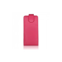 Кожен калъф Flip голям клипс за HTC One Mini 2 M8 розов